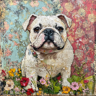 Dog Sign, English Bulldog Sign, DCO-12941, Sign For Wreath, 10x10